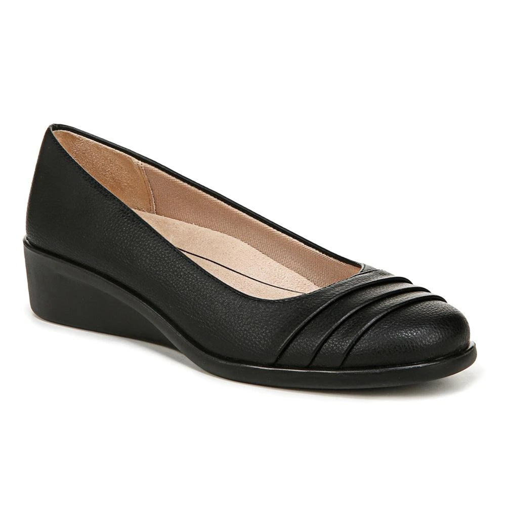 LifeStride Jenna Round Toe Slip On Wedge Pumps 2