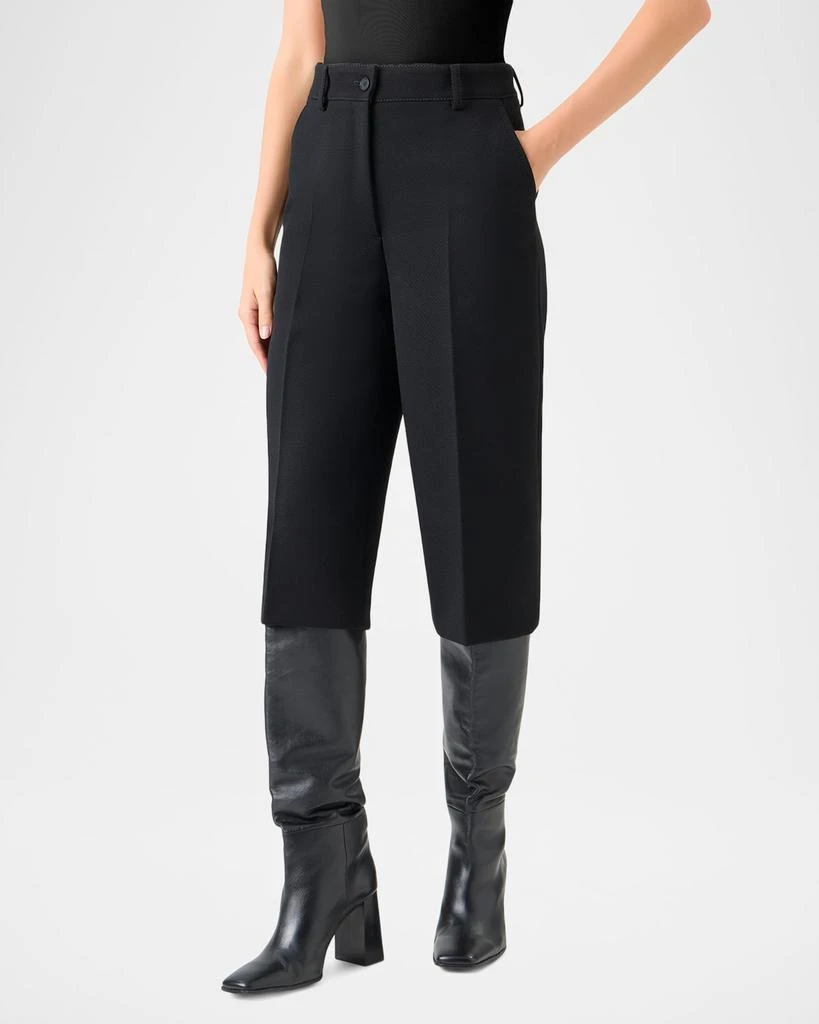 Akris Chiana Wool Twill Bermuda Shorts 4