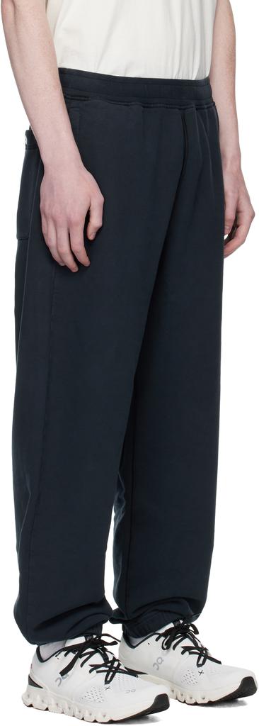 Stone Island Navy 6200004 Brushed Organic Cotton Fleece Sweatpants