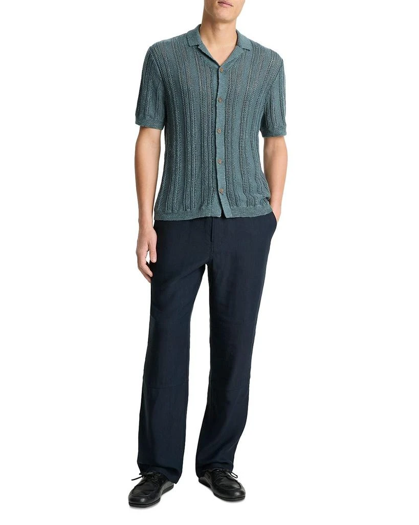 Vince Regular Fit Short Sleeve Knit Cabana Shirt 2