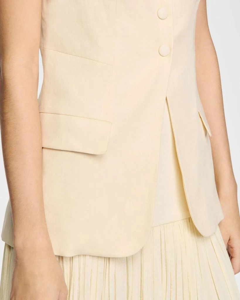 Sandro Catalina Linen-Blend Vest 5