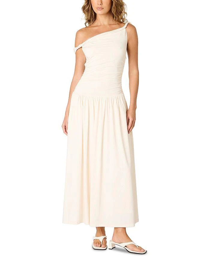 asymmetrical drop waist dress Karielle Asymmetric Drop Waist Maxi Dress Butter main image 1