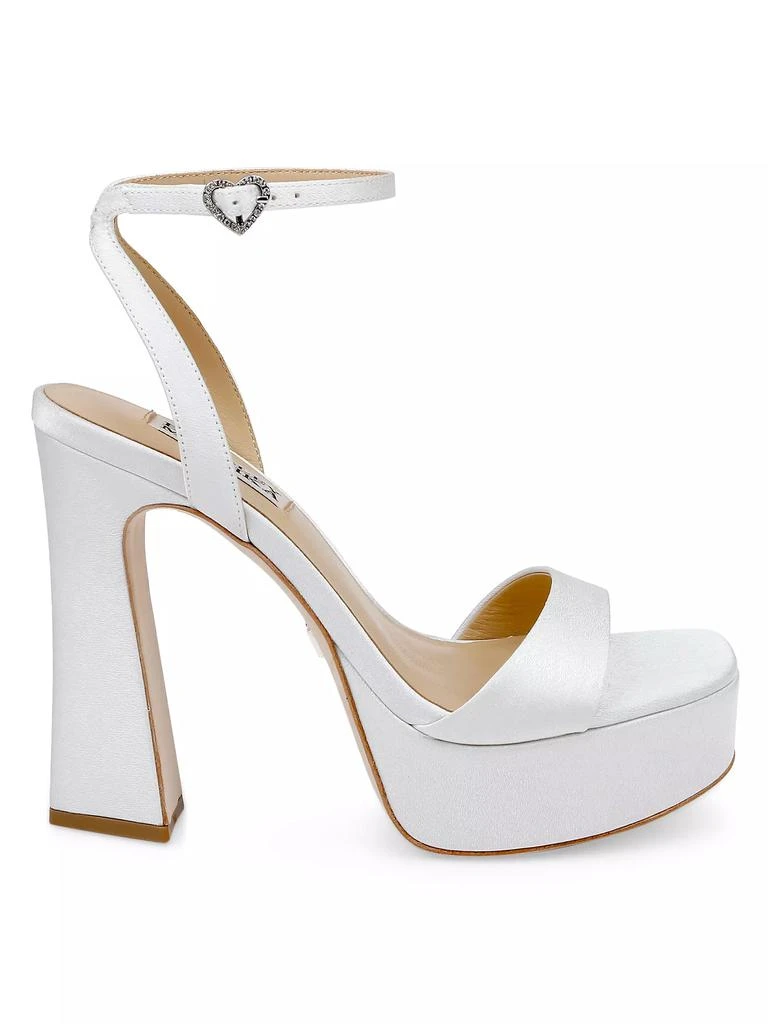 Badgley Mischka Caia 125MM Satin Platform Sandals 1