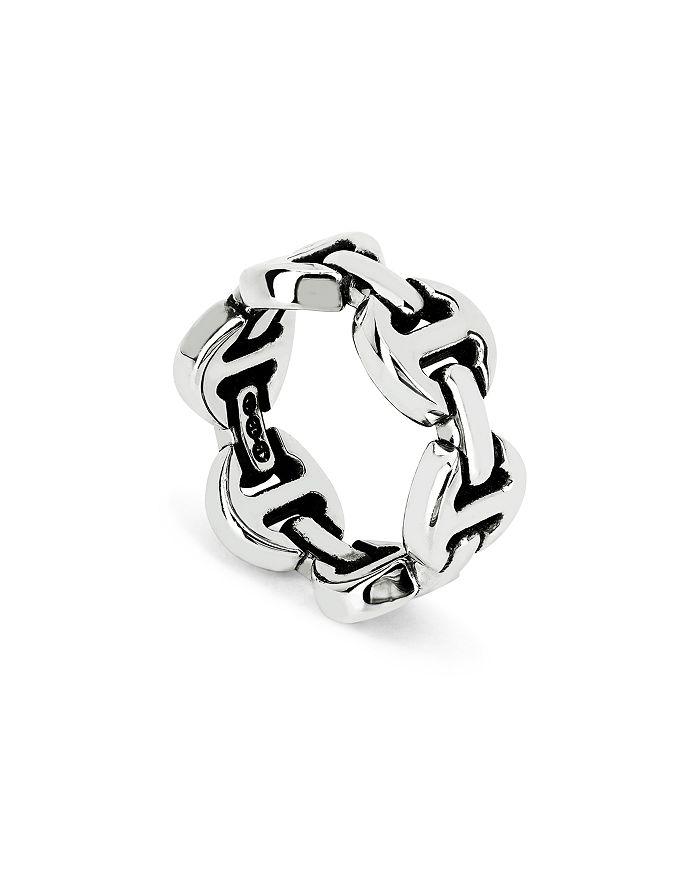 Hoorsenbuhs Men's Sterling Silver Brute Classic Tri Link Ring