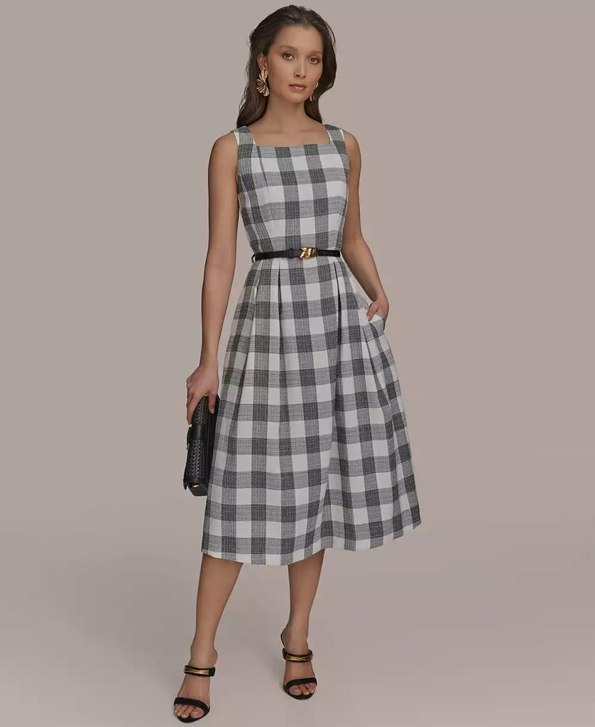 Donna Karan Women's Printed Faux-Leather Belt Midi