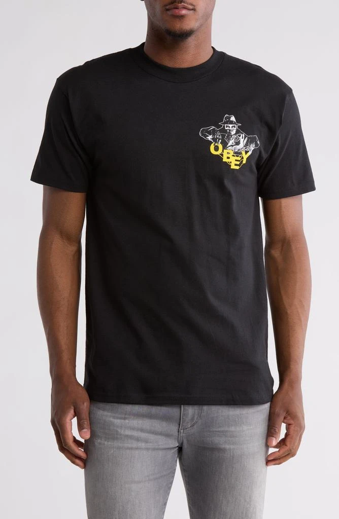 Obey Inner Power Cotton Graphic T-Shirt 1