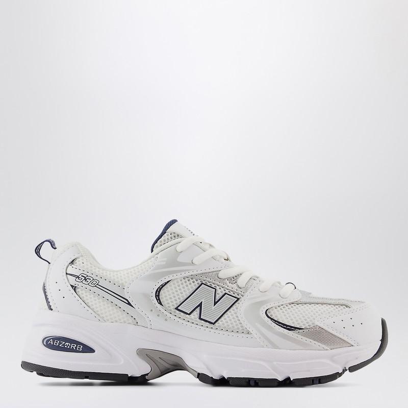 Shop new balance 530 white silver navy - Fashion & Style