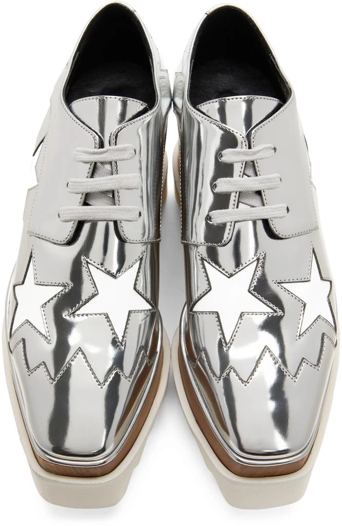 Stella McCartney Silver Elyse Stars Platform Lace-Ups 5