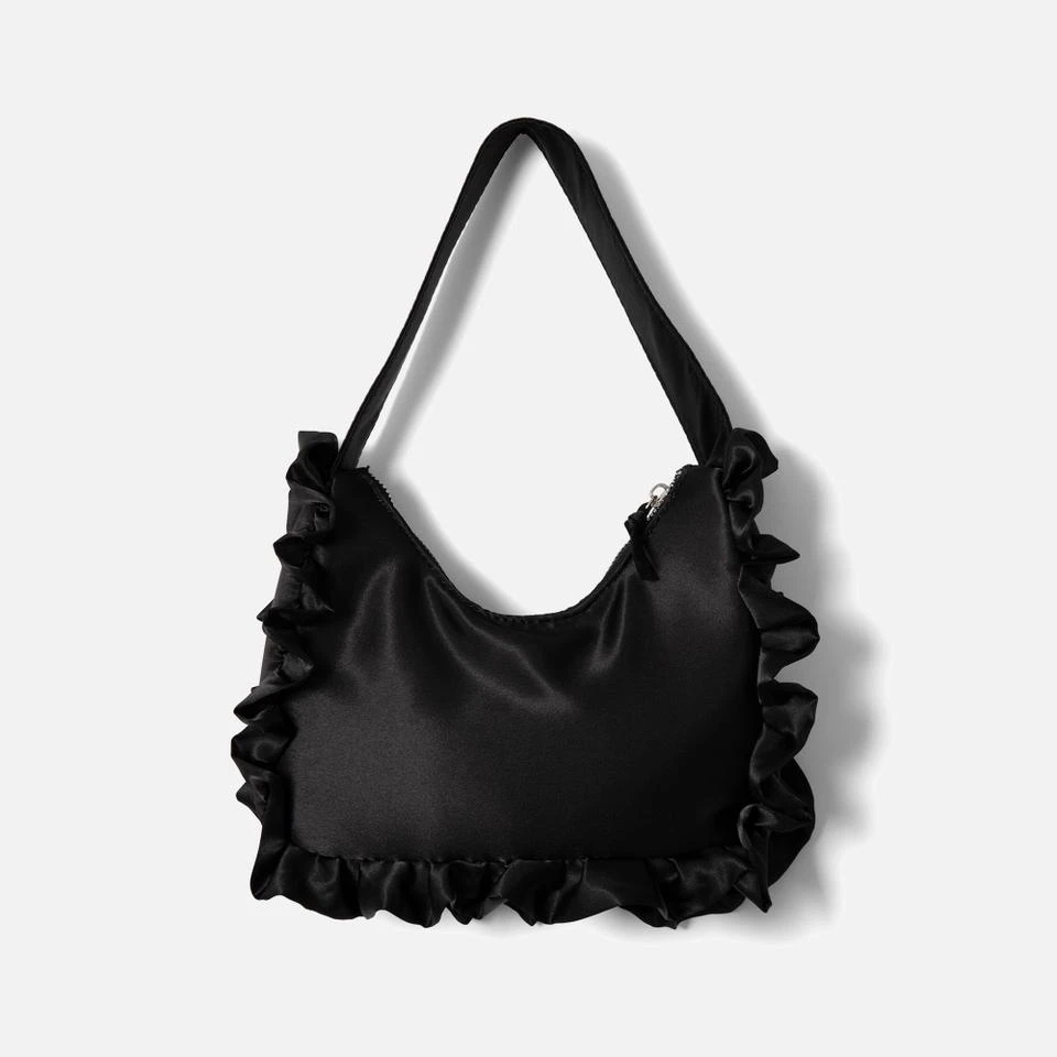 Damson Madder Damson Madder Women's 90S Frill Shoulder Bag - Black 1