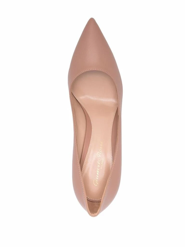 Gianvito Rossi PUMPS GIANVITO 70 MODEL IN PRALINE-COLORED LEATHER  4