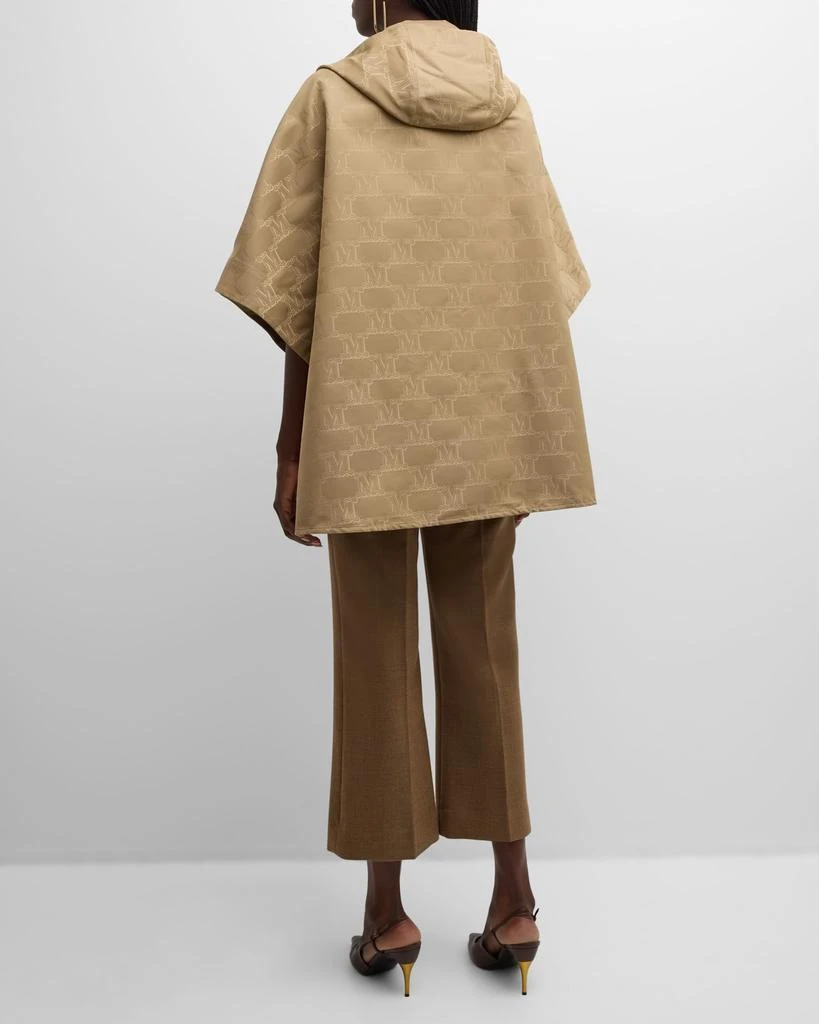 Max Mara Monogram Hooded Cape 3