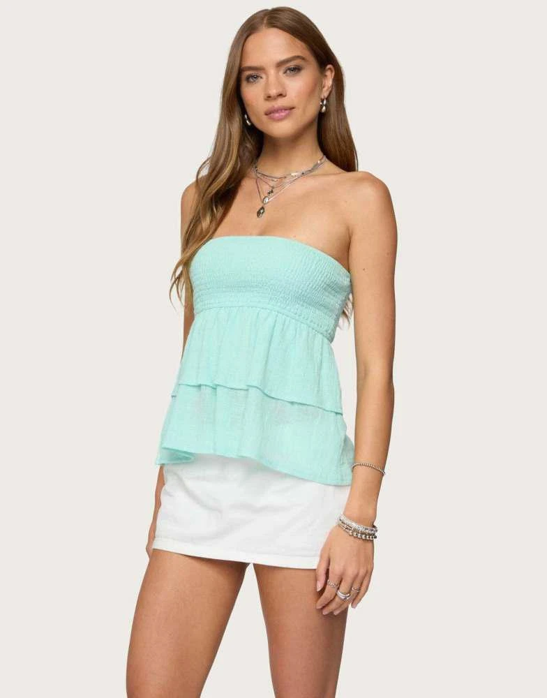 slim fit dress slacks Edikted Women's Sammie Twist Front Knit Mini Dress