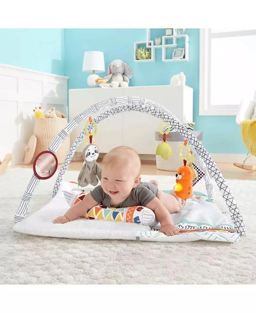 Fisher Price Perfect Sense Deluxe Gym, Plush Infant Play Mat with Toys 2