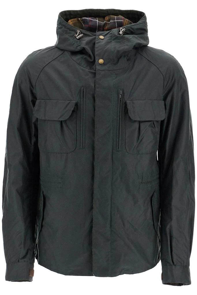 Barbour Raincoat With Waxed Finish 1