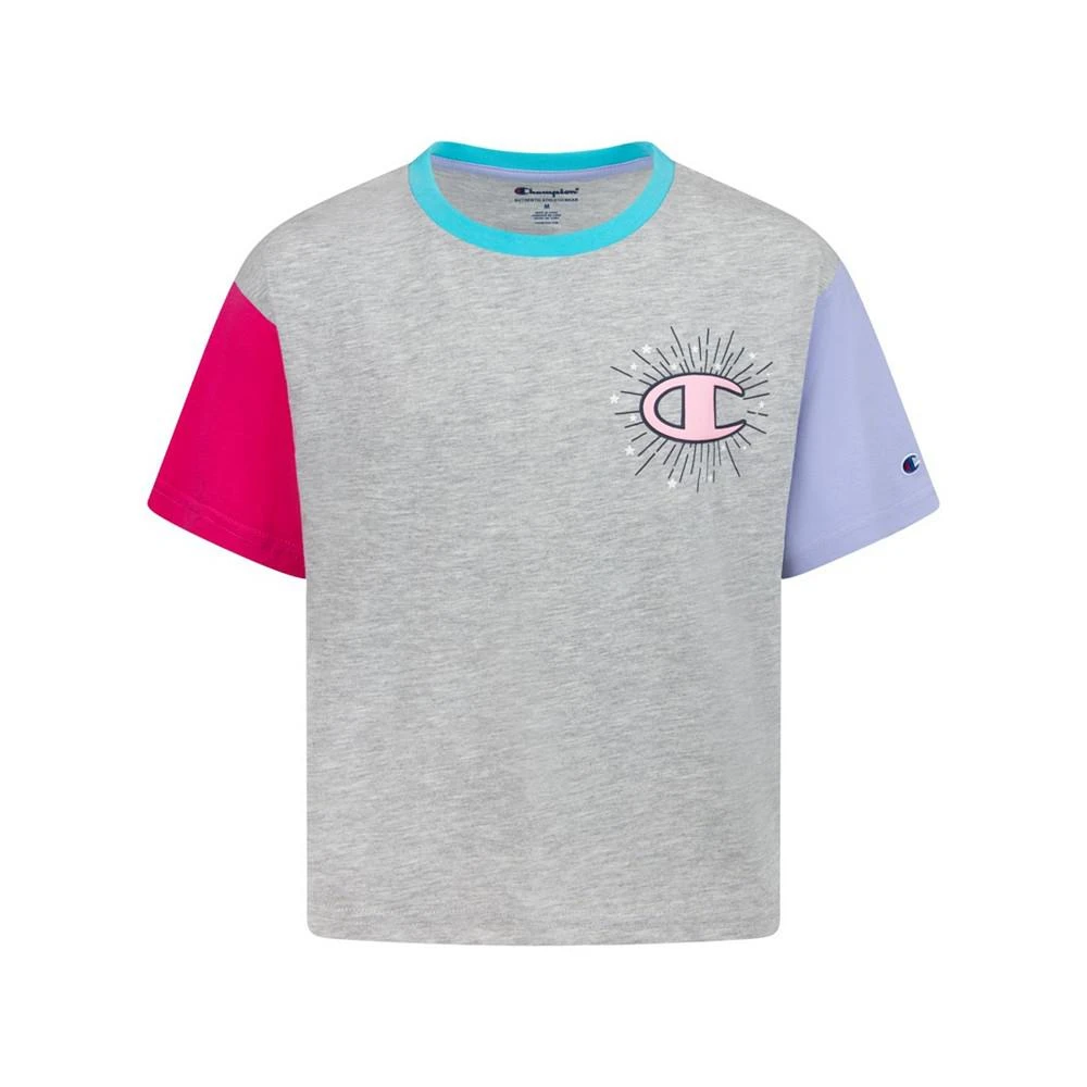 CHAMPION Big Girls Sunburst Boxy T-shirt 1