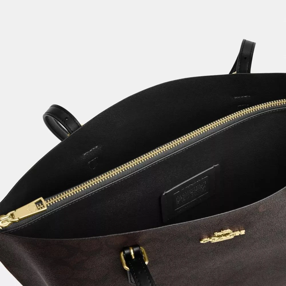 Coach Mollie Tote Bag In Signature Canvas 6