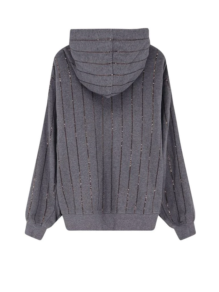 Brunello Cucinelli Brunello Cucinelli Sequin Embellished Hooded Sweater 2