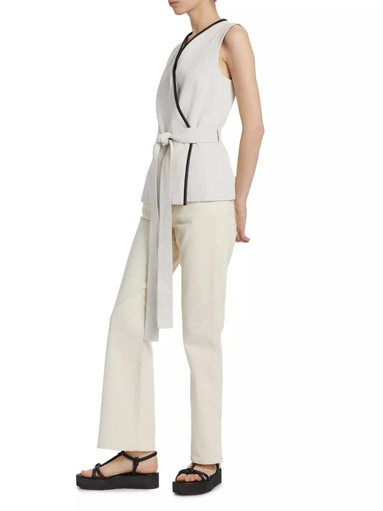 Proenza Schouler Elliot Twill Wrap Top 4