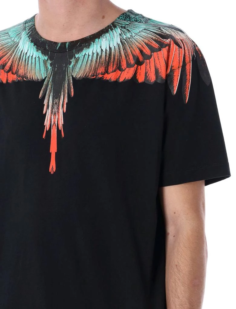 Marcelo Burlon Marcelo Burlon County Of Milan Wings Printed Crewneck T-Shirt 5