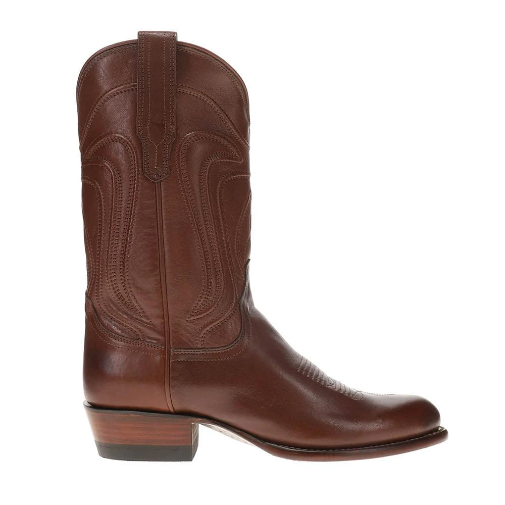 Tecovas The Cartwright Embroidered Round Toe Pull On Cowboy Boots 1