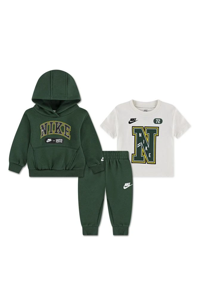 NIKE Sportswear Graphic T-Shirt, Fleece Hoodie 
Pants Set