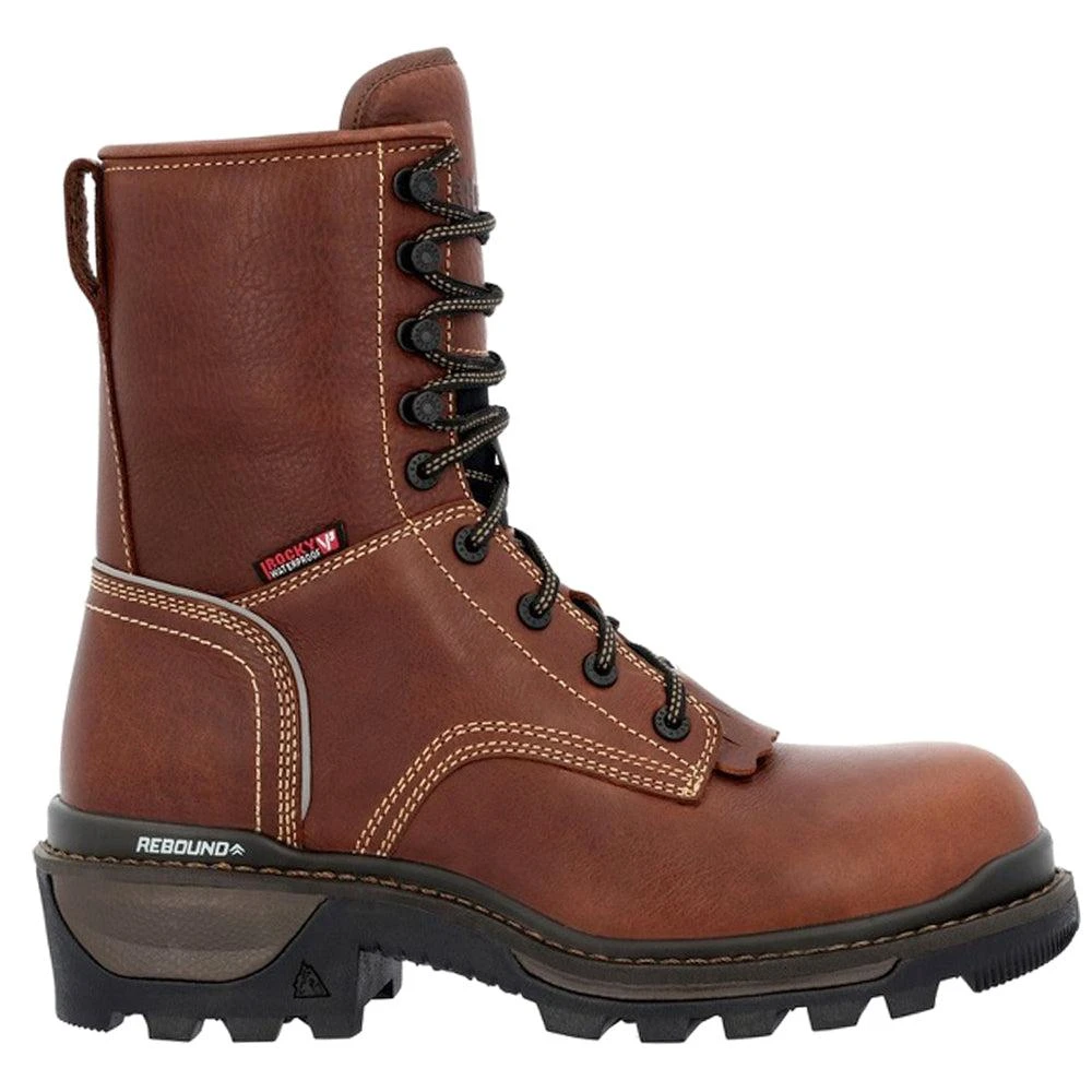 Rocky Rams Horn Logger 9 inch Waterproof Composite Toe Work Boots 1