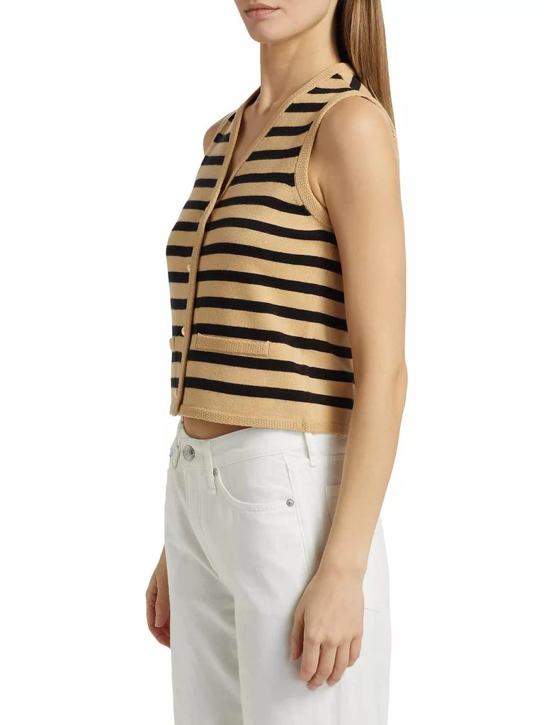 Design History Striped Knit Sweater Vest 4