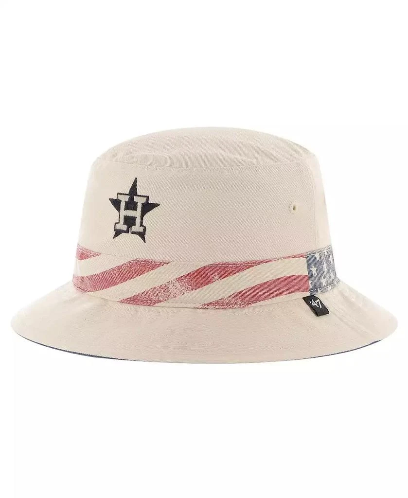 '47 Brand Men's Khaki Houston Astros Glory Daze Bucket Hat 1