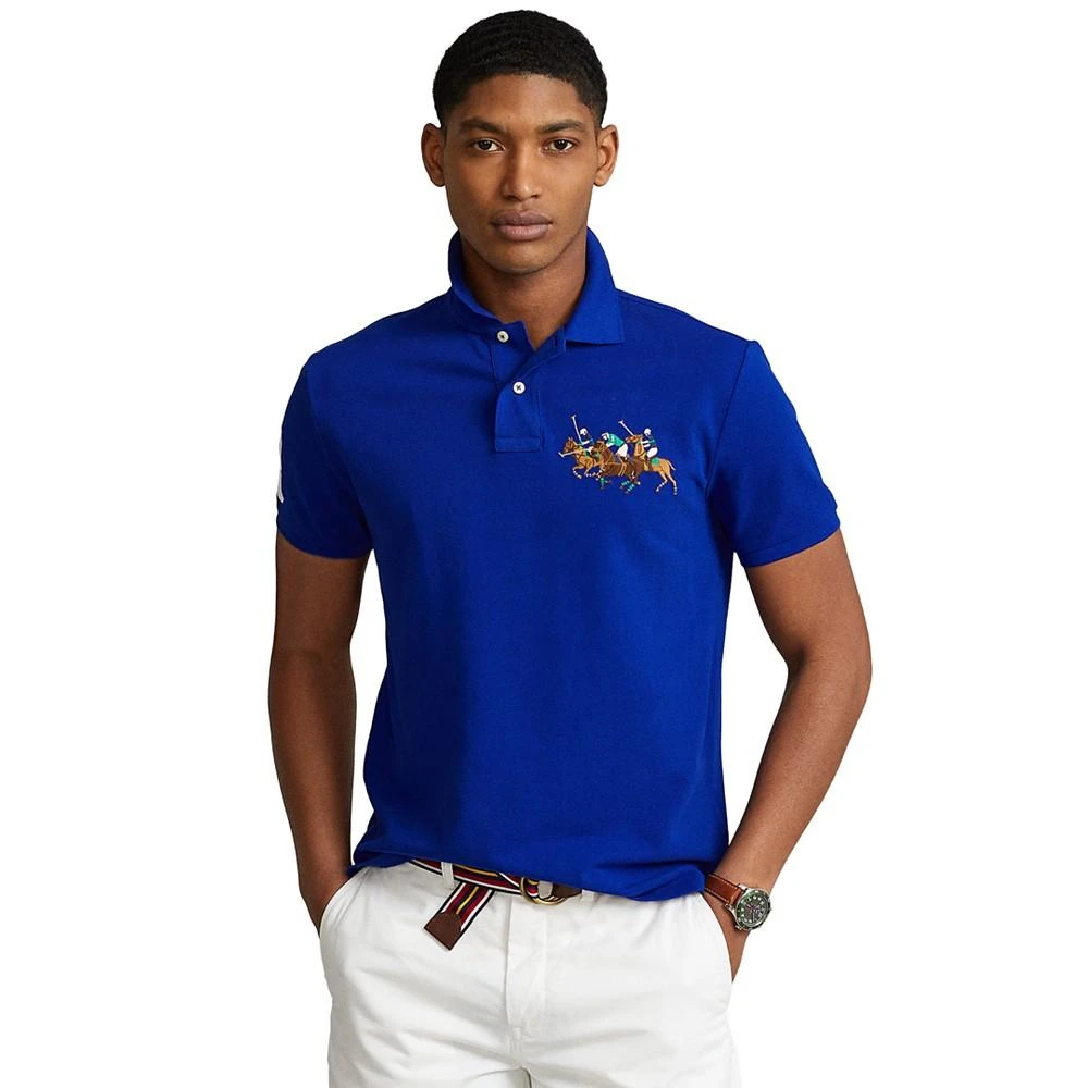 Ralph Lauren Men's Custom Slim Fit Triple-Pony Polo Shirt 1