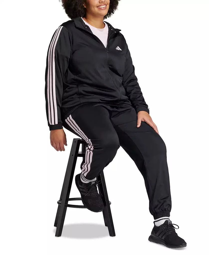 Adidas Plus Size Essentials Tricot Three Stripes Track Jacket 1