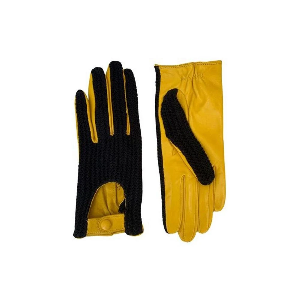 Maison Fabre Gants Cannes - Black/Giallo - Femme