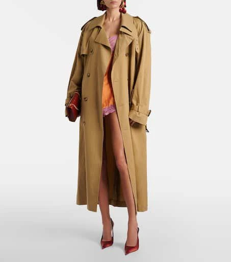 Yves Saint Laurent Cotton and silk trench coat 8