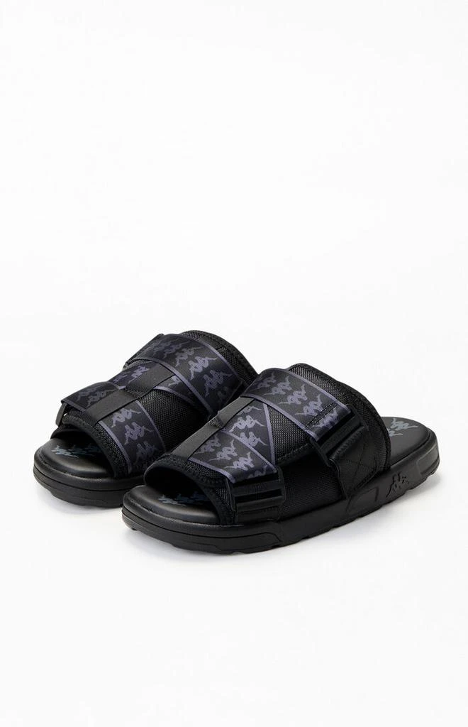 Kappa Black 222 Banda Mitel1 Slide Sandals 2