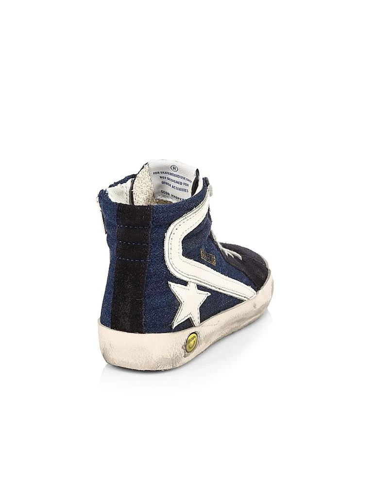 Golden Goose Baby
s, Little Kid
s 
Kid
s Slide High-Top Leather Star 
Wave Sneakers 2