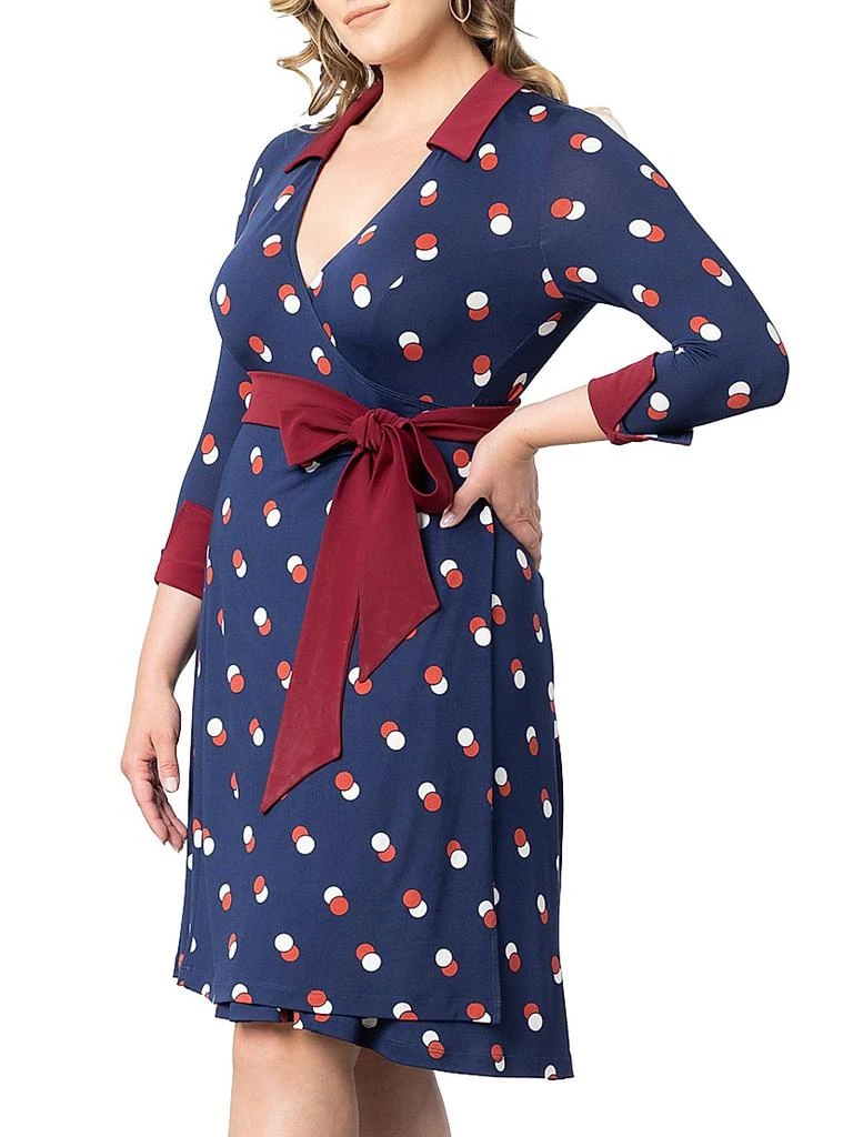 Kiyonna Plus Sophisticate Wrap Dress 4