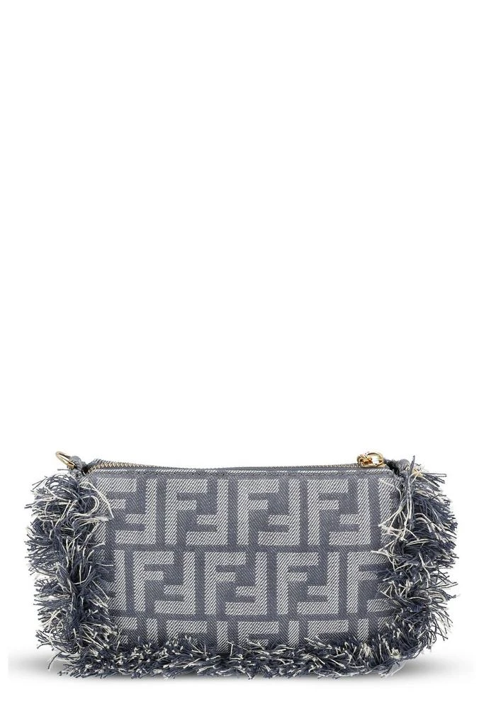 Fendi Fendi Baguette FF Jacquard Fringed Pouch 2