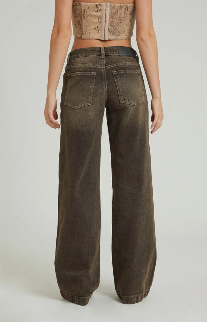 PacSun Casey Brown Low Rise Baggy Jeans 4