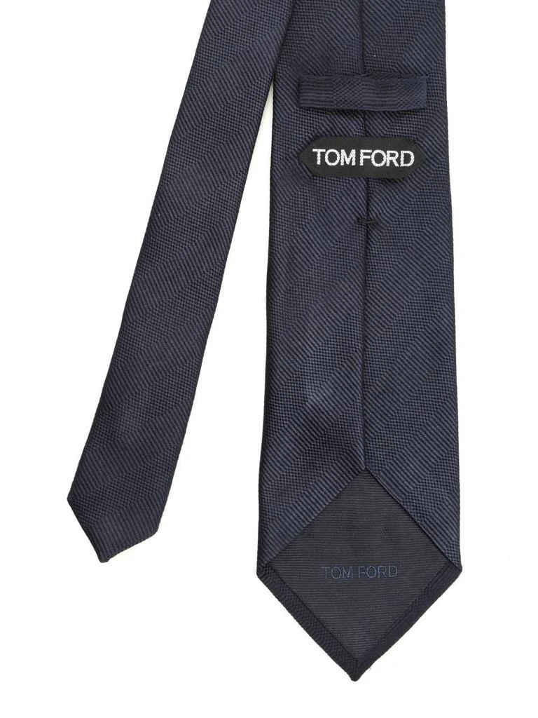 Tom Ford Tom Ford Logo Embroidered Tie 2