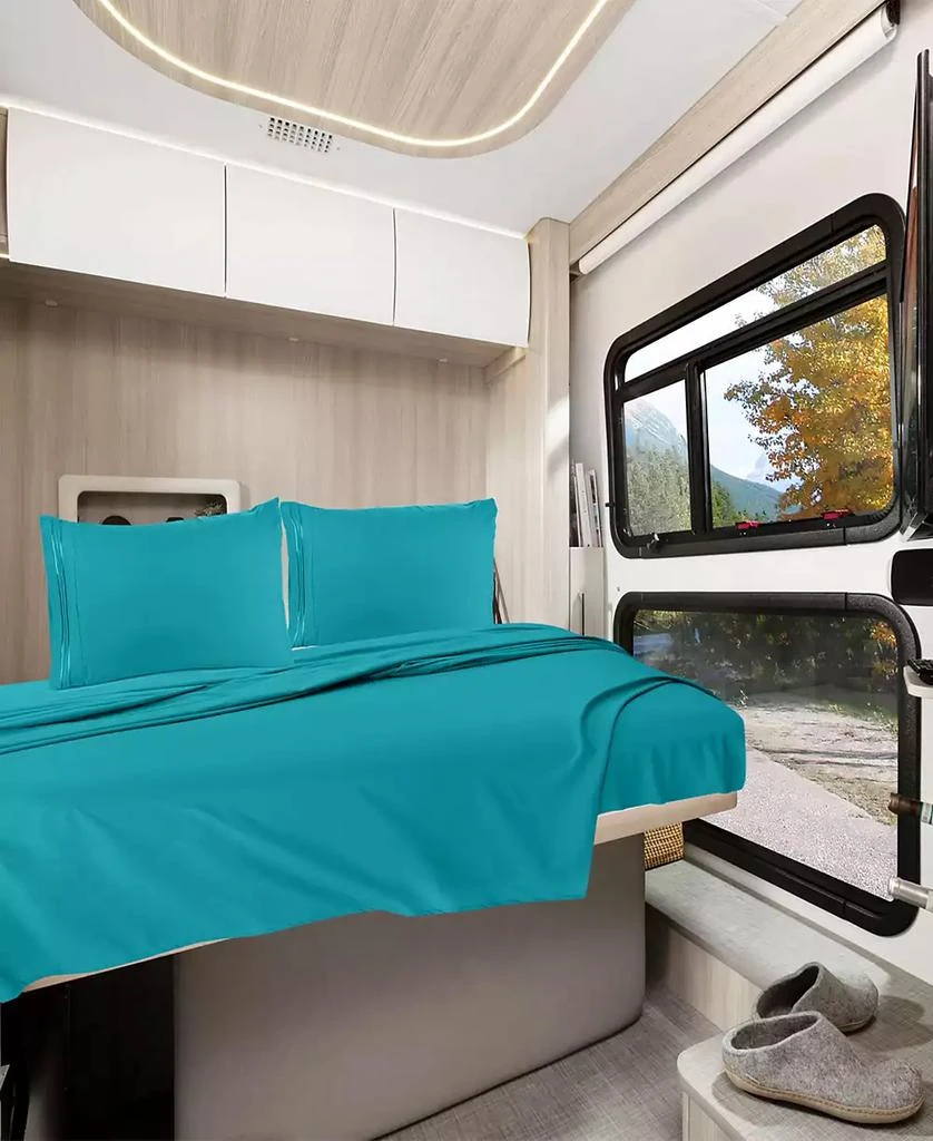 Nestl Premier 1800 Series Deep Pocket Bed 4 Piece Sheet Set, RV Queen 6