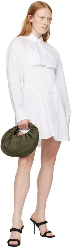 Alexander Wang White Smocked Minidress 4