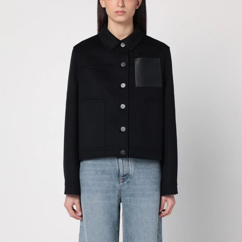 Loewe Black wool and cashmere jacket 1