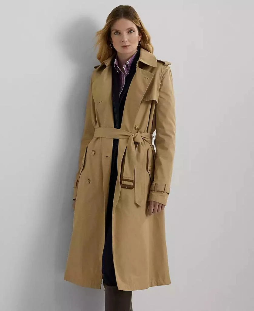 Ralph Lauren Women's Double-Breasted Trench Coat 1
