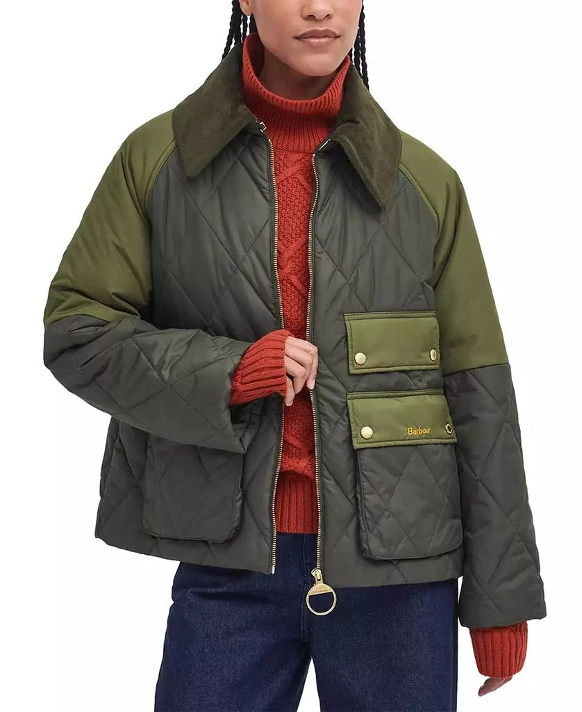 Barbour Women's Milby Quilted Corduroy-Collar Jacket 1