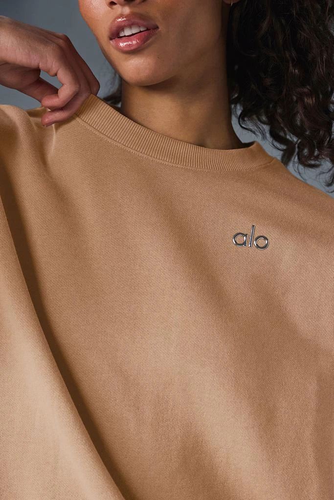 Alo Accolade Crew Neck Pullover - Toasted Almond 4