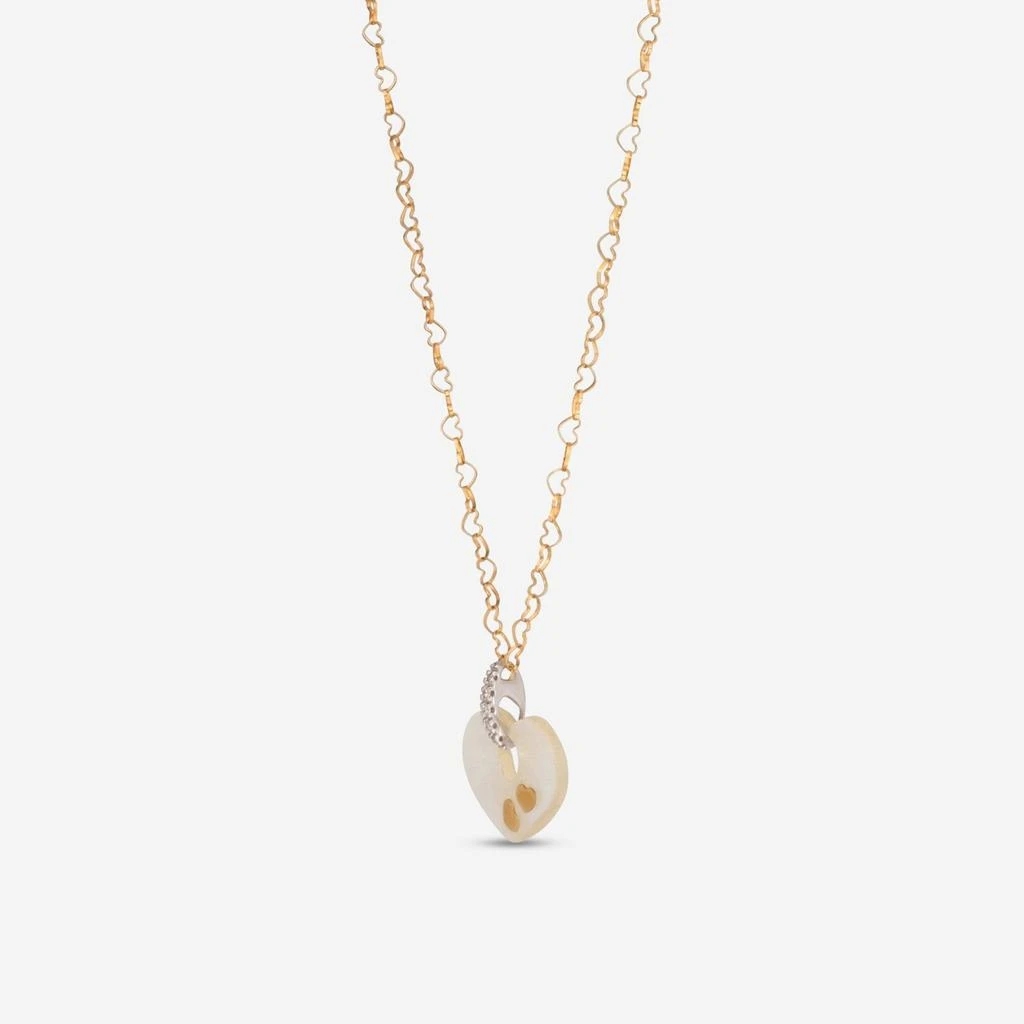 Nanis Nanis 18K Yellow Gold Diamond 
Mother of Pearl Pendant Necklace CS1-524 2