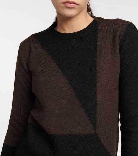 Jil Sander Intarsia virgin wool sweater 4