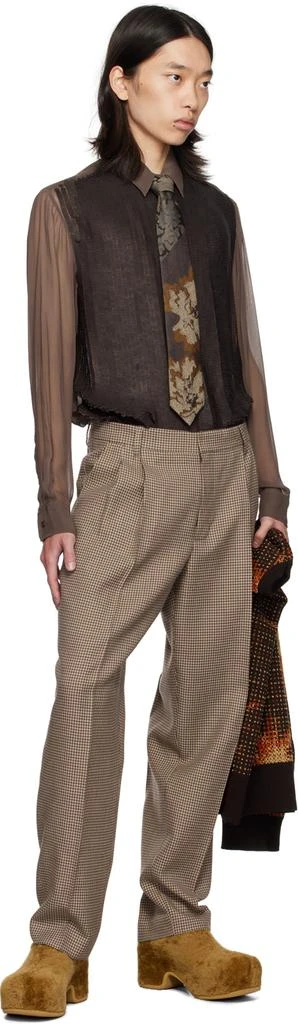 Dries Van Noten Tan Shearling Clogs 5