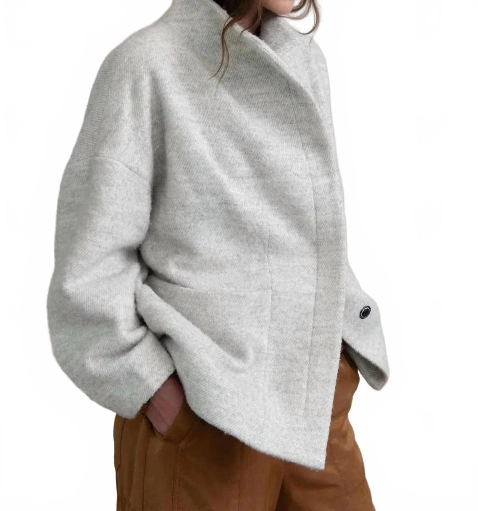 HUMANOID Talus Sweater Jacket In Marble 3