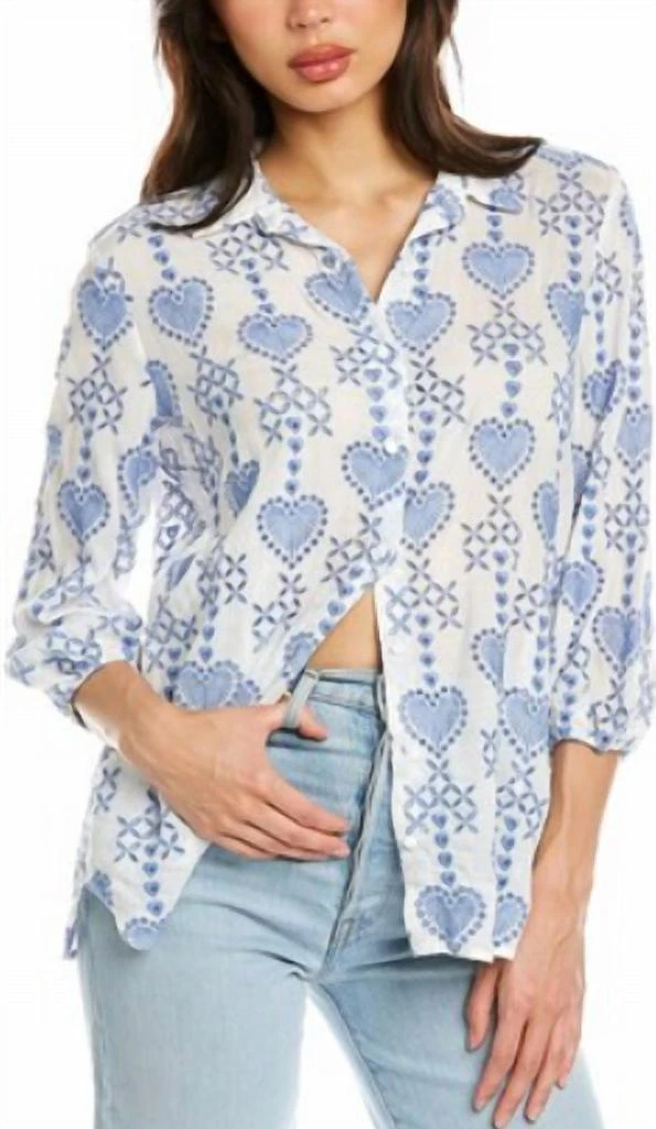 Johnny Was Maeve Button Down Shirt In Hyg 1