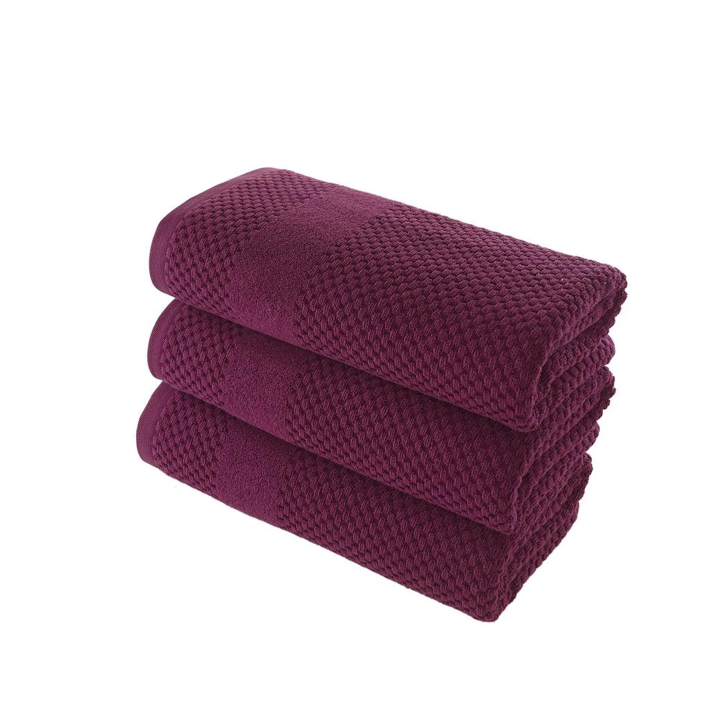 Chortex USA Alexis Antimicrobial Honeycomb Bath Towel (Pack of 3) 8